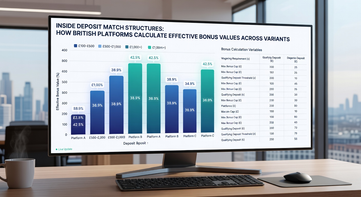 Chart depicting effective bonus value calculations across different stake thresholds on UK betting sites