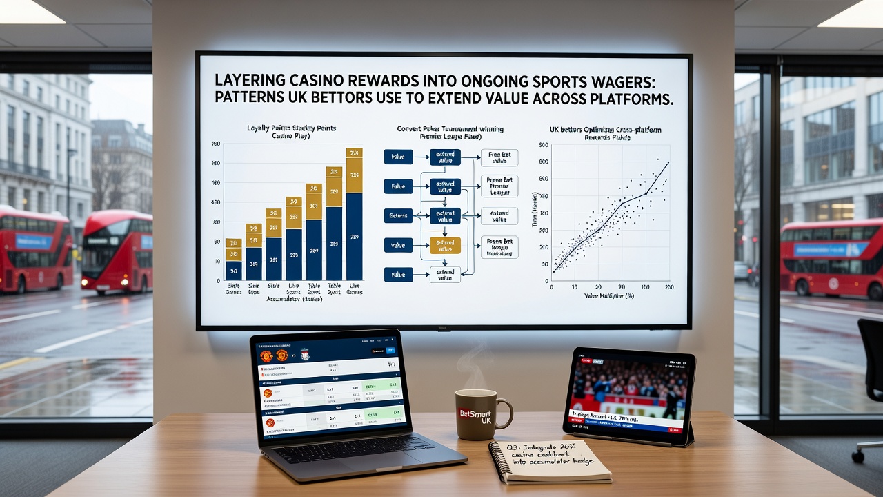 Detailed view of sports betting interface receiving transferred casino rewards on a UK platform