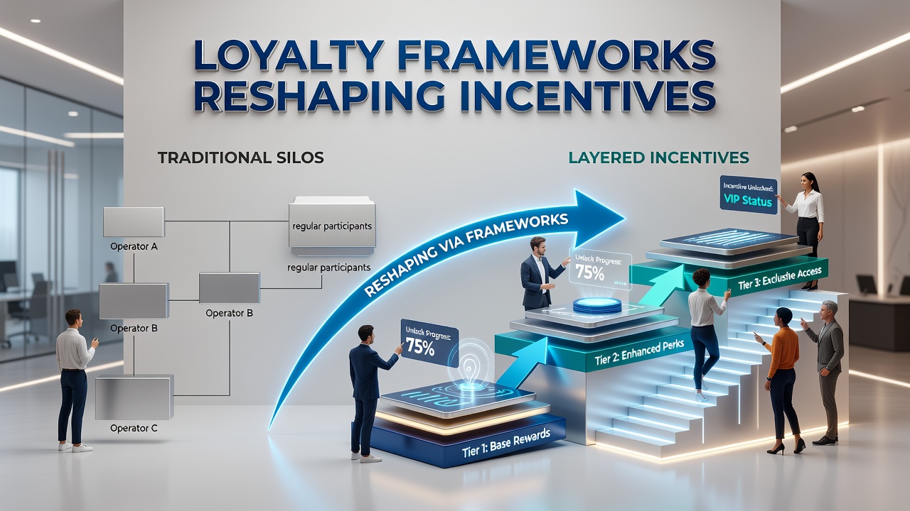 Diagram showing points flow between different operators and resulting incentive layers