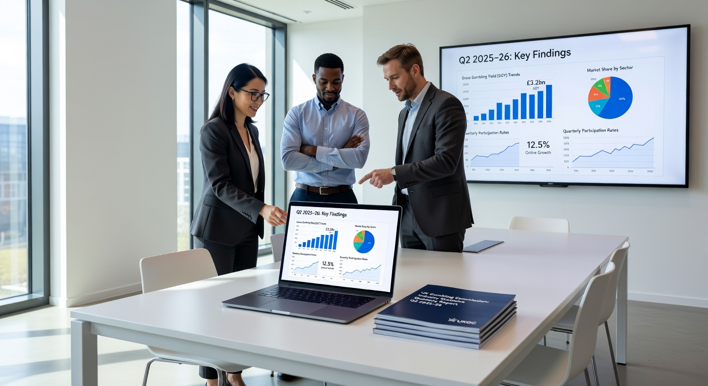 Graph showing upward trend in UK remote gambling yields with digital platforms dominating the landscape
