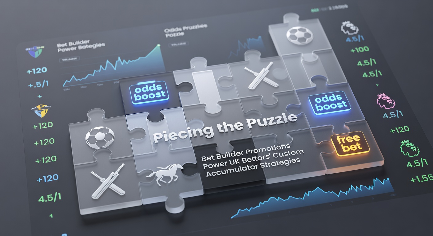 UK bettor on mobile app assembling a custom Bet Builder accumulator with football match selections glowing on screen