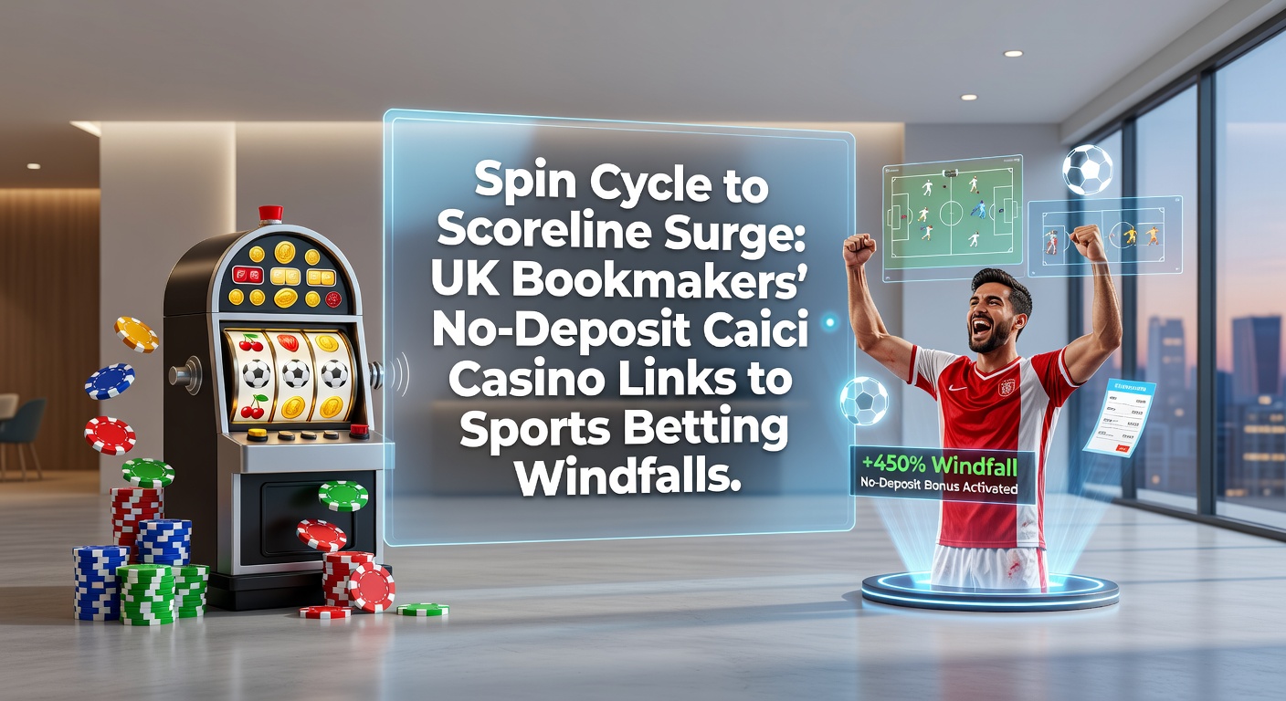 Vibrant slot machine reels transitioning into a sports stadium scoreboard, symbolizing the shift from casino spins to betting wins